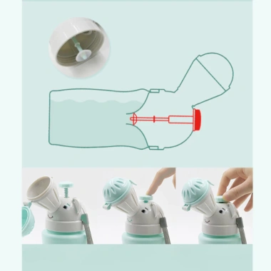 Bình đựng nước tiểu di động cho trẻ em 480ml, nhỏ gọn, chống tràn, tiện du lịch 5 Bình đựng nước tiểu di động cho trẻ em 480ml, nhỏ gọn, chống tràn, tiện du lịch 5