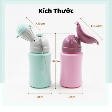 Bình đựng nước tiểu di động cho trẻ em 480ml, nhỏ gọn, chống tràn, tiện du lịch 9 Bình đựng nước tiểu di động cho trẻ em 480ml, nhỏ gọn, chống tràn, tiện du lịch 9