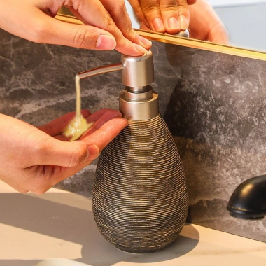 Bình Đựng Xà Phòng, Nước Rửa Tay Gốm Sứ Thiết Kế Mộc Mạc Mẫu Mới - Giá 155k