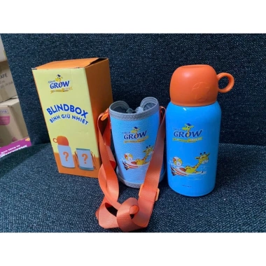 Bình giữ nhiệt 600ml cho bé kèm túi đựng - Quà tặng sữa Grow, giảm còn 99k