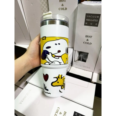 Bình giữ nhiệt 900ml - In hình dễ thương, nắp mở tiện dụng, giá 98.550₫