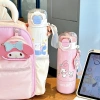 Bình Giữ Nhiệt Bé Inox 316 Ống Hút Tu Ly Kuromi Melody Cinnamon Kitty Giá 315.000₫ 5