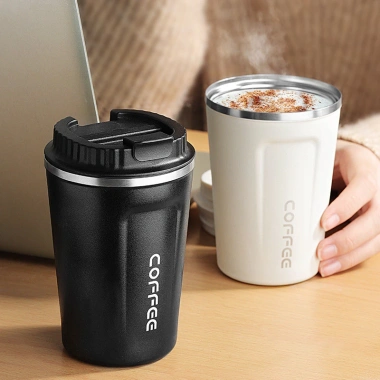Bình Giữ Nhiệt Coffee Thép Không Rỉ 510ml - Cốc Café Sang Trọng, Đa Màu