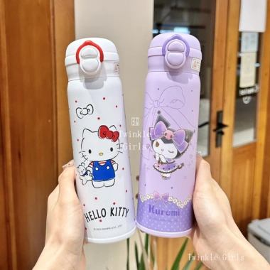 Bình giữ nhiệt đôi Kuromi thép 316 bé gái Hello Kitty My Melody, giá 194.400₫ 2