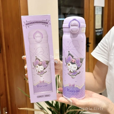 Bình giữ nhiệt đôi Kuromi thép 316 bé gái Hello Kitty My Melody, giá 194.400₫ 8