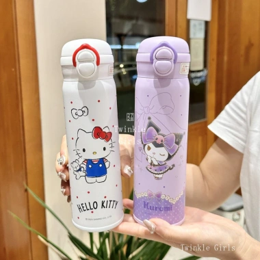 Bình giữ nhiệt đôi Kuromi thép 316 bé gái Hello Kitty My Melody, giá 194.400₫ 9