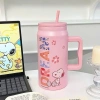 Bình giữ nhiệt In Snoopy 1.500ml - Cốc inox 304 cao cấp, tay cầm chắc, giá 245k 10