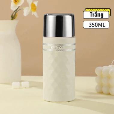 Bình giữ nhiệt inox 316 ZY350 350ml Giữ nhiệt 12h nắp làm cốc uống giá 108.000₫