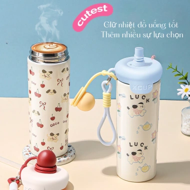 Bình giữ nhiệt LEVIKA 600ml hình dễ thương thép không gỉ - Giá ưu đãi 115.000đ 4
