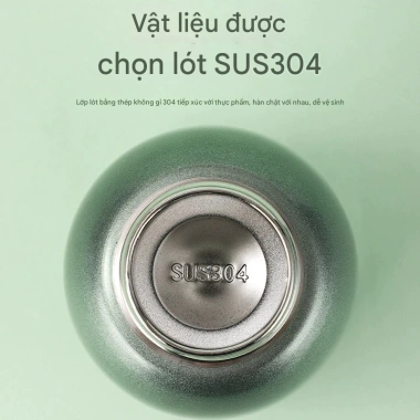 Bình Giữ Nhiệt Mini 300ml Inox 304 - Đựng Cafe, Trà, Nước, Nhỏ Gọn, Tay Cầm Tiện Lợi, Đủ Màu, Giá 120.000 VND 3