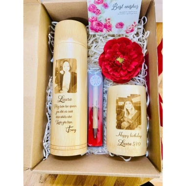 Bình giữ nhiệt tre khắc ảnh chân dung & tên tùy chỉnh - Quà tặng cá nhân, giữ nhiệt lâu, thân thiện môi trường 8 Bình giữ nhiệt tre khắc ảnh chân dung & tên tùy chỉnh - Quà tặng cá nhân, giữ nhiệt lâu, thân thiện môi trường 8