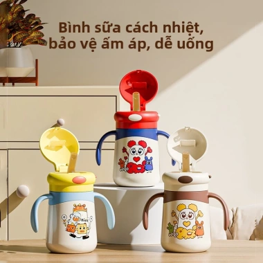Bình giữ nhiệt trẻ sơ sinh, cốc học uống, ống hút, xịt chống - 82.764₫