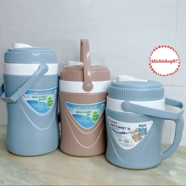 Bình giữ nhiệt Việt Nhật 1-3.8L siêu bền, đẹp, tiện lợi, có quai xách, giữ nóng lạnh 3