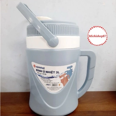 Bình giữ nhiệt Việt Nhật 1-3.8L siêu bền, đẹp, tiện lợi, có quai xách, giữ nóng lạnh 4
