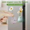 Bình gốm mini nam châm tủ lạnh, nhãn dán văn phòng, tủ khóa trang trí, bình hoa dễ thương 4