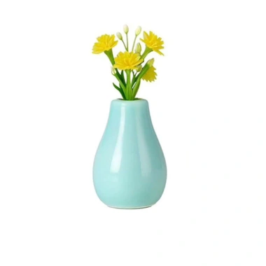 Bình gốm mini nam châm tủ lạnh, nhãn dán văn phòng, tủ khóa trang trí, bình hoa dễ thương 6