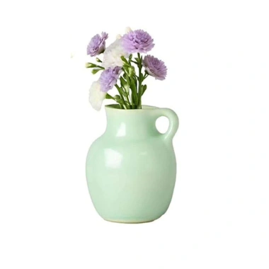 Bình gốm mini nam châm tủ lạnh, nhãn dán văn phòng, tủ khóa trang trí, bình hoa dễ thương 12