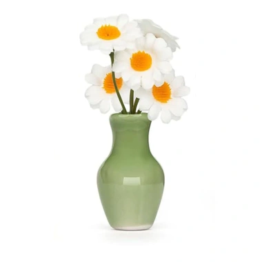 Bình gốm mini nam châm tủ lạnh, nhãn dán văn phòng, tủ khóa trang trí, bình hoa dễ thương 14