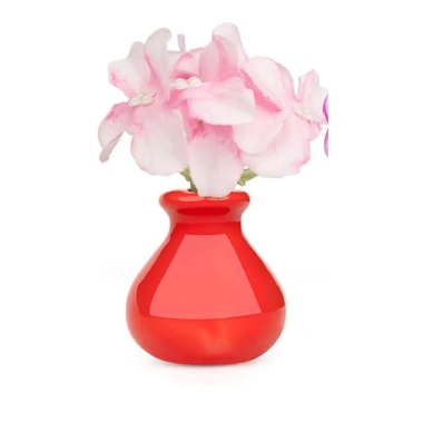 Bình gốm mini nam châm tủ lạnh, nhãn dán văn phòng, tủ khóa trang trí, bình hoa dễ thương 16