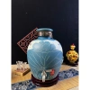 Bình gốm sứ ngâm rượu thủ công họa tiết hoa sen cá vàng 5L-20L giá ưu đãi 580k