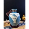 Bình gốm sứ ngâm rượu thủ công họa tiết hoa sen cá vàng 5L-20L giá ưu đãi 580k 2