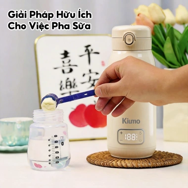 Bình hâm sữa Kiumo 450ml - Sạc nhanh, LED hiển thị nhiệt, giữ ấm thông minh, 799.000₫ 7