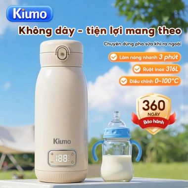 Bình hâm sữa Kiumo 450ml - Sạc nhanh, LED hiển thị nhiệt, giữ ấm thông minh, 799.000₫ 9