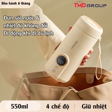 Bình Hâm Sữa Mini Cầm Tay - Đa Năng, Tùy Chỉnh Nhiệt Độ, Bảo Hành Chính Hãng 3