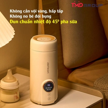 Bình Hâm Sữa Mini Cầm Tay - Đa Năng, Tùy Chỉnh Nhiệt Độ, Bảo Hành Chính Hãng 4