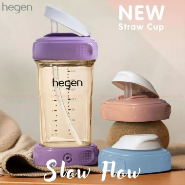 Bình Hegen Straw Cup PPSU 240ml cho bé 6 tháng+ – ống hút cao cấp, giá 616.000₫