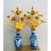 Bình hoa sen gỗ mít 87cm - Trang trí bàn thờ phong thủy, giảm còn 769.000₫ 2