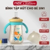 Bình hút nước 3in1 cho bé 6-12 tháng – chống sặc, đầy hơi, tay cầm, chống rơi vỡ, 110.000₫