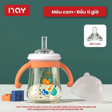Bình hút nước 3in1 cho bé 6-12 tháng – chống sặc, đầy hơi, tay cầm, chống rơi vỡ, 110.000₫ 10 Bình hút nước 3in1 cho bé 6-12 tháng – chống sặc, đầy hơi, tay cầm, chống rơi vỡ, 110.000₫ 10