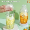 Bình Lắc Cocktail Shaker Nhựa Chia Vạch 350ml-500ml Dùng pha chế CAKESHOP