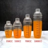 Bình Lắc Cocktail Shaker Nhựa Chia Vạch 350ml-500ml Dùng pha chế CAKESHOP 7