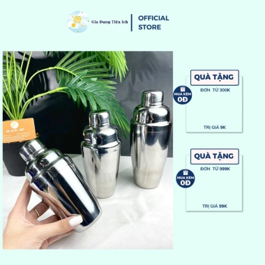 Bình Lắc Shaker Inox Mta-Mart2 Pha Chế Sáng Bóng Dày Dặn Dễ Vệ Sinh Bartender