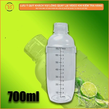 Bình lắc Shaker nhựa chia vạch đen 350ml-700ml - Pha chế, giá chỉ 36.000 VND 4 Bình lắc Shaker nhựa chia vạch đen 350ml-700ml - Pha chế, giá chỉ 36.000 VND 4