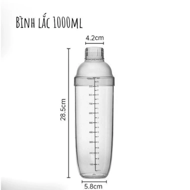 Bình lắc shaker nhựa dày đủ cỡ: độ bền cao, giá chỉ 38.700₫, giảm mạnh 4 Bình lắc shaker nhựa dày đủ cỡ: độ bền cao, giá chỉ 38.700₫, giảm mạnh 4