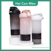 Bình lắc shaker whey 800ml gym, quai xách free BPA và bóng lắc nhựa - chỉ 95.000₫
