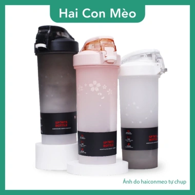 Bình lắc shaker whey 800ml gym, quai xách free BPA và bóng lắc nhựa - chỉ 95.000₫