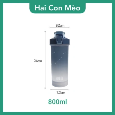 Bình lắc shaker whey 800ml gym, quai xách free BPA và bóng lắc nhựa - chỉ 95.000₫ 9 Bình lắc shaker whey 800ml gym, quai xách free BPA và bóng lắc nhựa - chỉ 95.000₫ 9