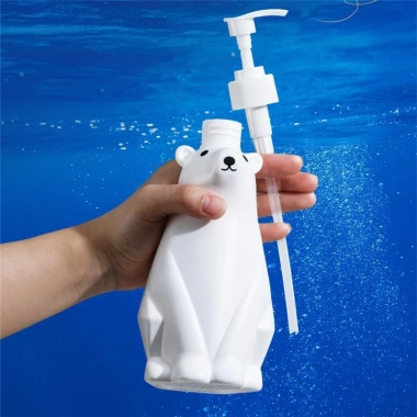 Bình nhựa rỗng dung tích lớn cho nước rửa tay gấu, kem dưỡng da, sữa tắm, giá chỉ 85.000 VND