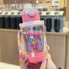 Bình Nước 700ml Cho Bé Nhựa không BPA, Dây Đeo, Hình Phi Hành Gia Xanh Lá và Hồng - 89.900₫ 2