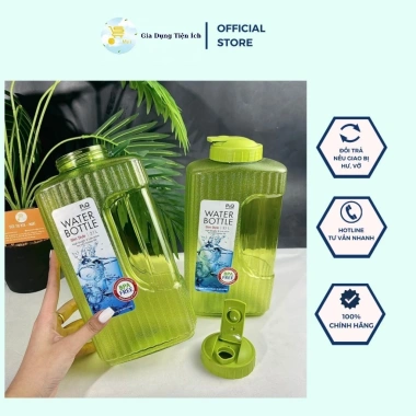 Bình Nước Aqua 2.1L Trắng Xanh Lá Dày Dặn An Toàn, Đựng Trà Sữa Tiện Lợi, 69.000 VNĐ 6