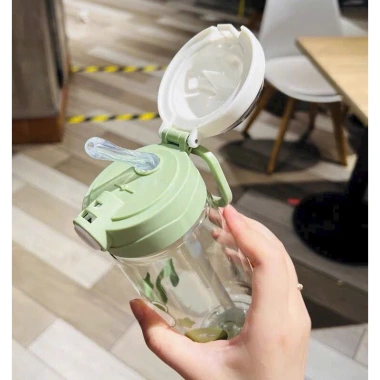 Bình nước cute dây đeo + ống hút, FREESHIP, giảm giá 18% - Chỉ 116.000₫ 6