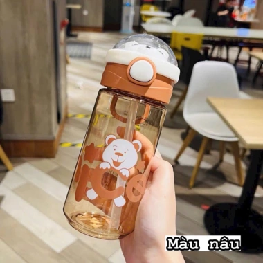 Bình nước cute dây đeo + ống hút, FREESHIP, giảm giá 18% - Chỉ 116.000₫ 10