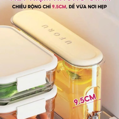 Bình nước để tủ lạnh UFORU 4 lít có vòi, an toàn không mùi - Giá ưu đãi 225.000 VND 2 Bình nước để tủ lạnh UFORU 4 lít có vòi, an toàn không mùi - Giá ưu đãi 225.000 VND 2