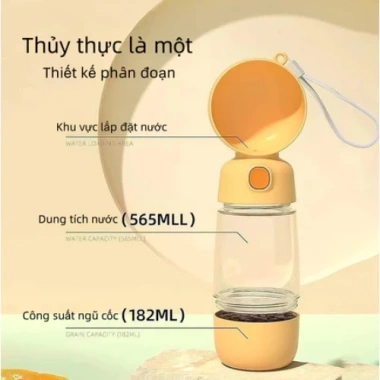 Bình Nước Di Động Cao Cấp cho Chó Mèo - Du Lịch Thú Cưng, Kèm Bát Ăn, Giá Ưu Đãi 89.000 3