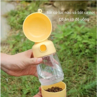 Bình Nước Di Động Cao Cấp cho Chó Mèo - Du Lịch Thú Cưng, Kèm Bát Ăn, Giá Ưu Đãi 89.000 5