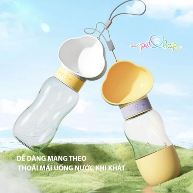 Bình Nước Di Động Cho Thú Cưng - Dụng Cụ Uống Nước Cầm Tay Du Lịch Tiện Dụng Cho Chó Mèo Giá 140.000 7